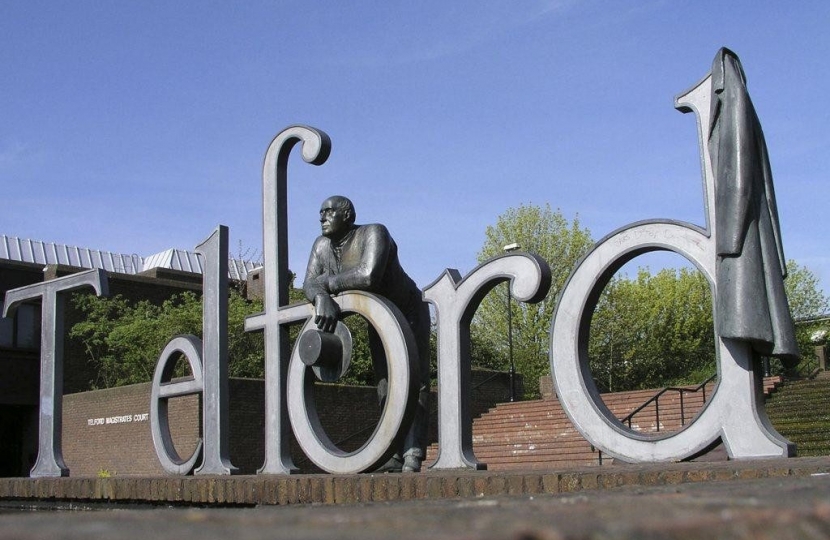 Telford, Sign, Lucy Allan MP