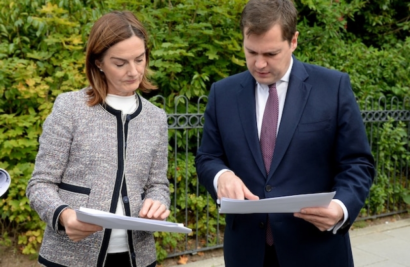 Lucy shows the Secretary of State plans for Telford’s Station Quarter