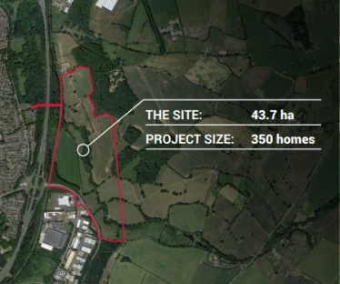 There is an ongoing public consultation over the planned development of 350 houses at The Hem, Telford 