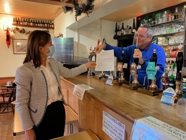 Lucy Allan MP supports local pubs